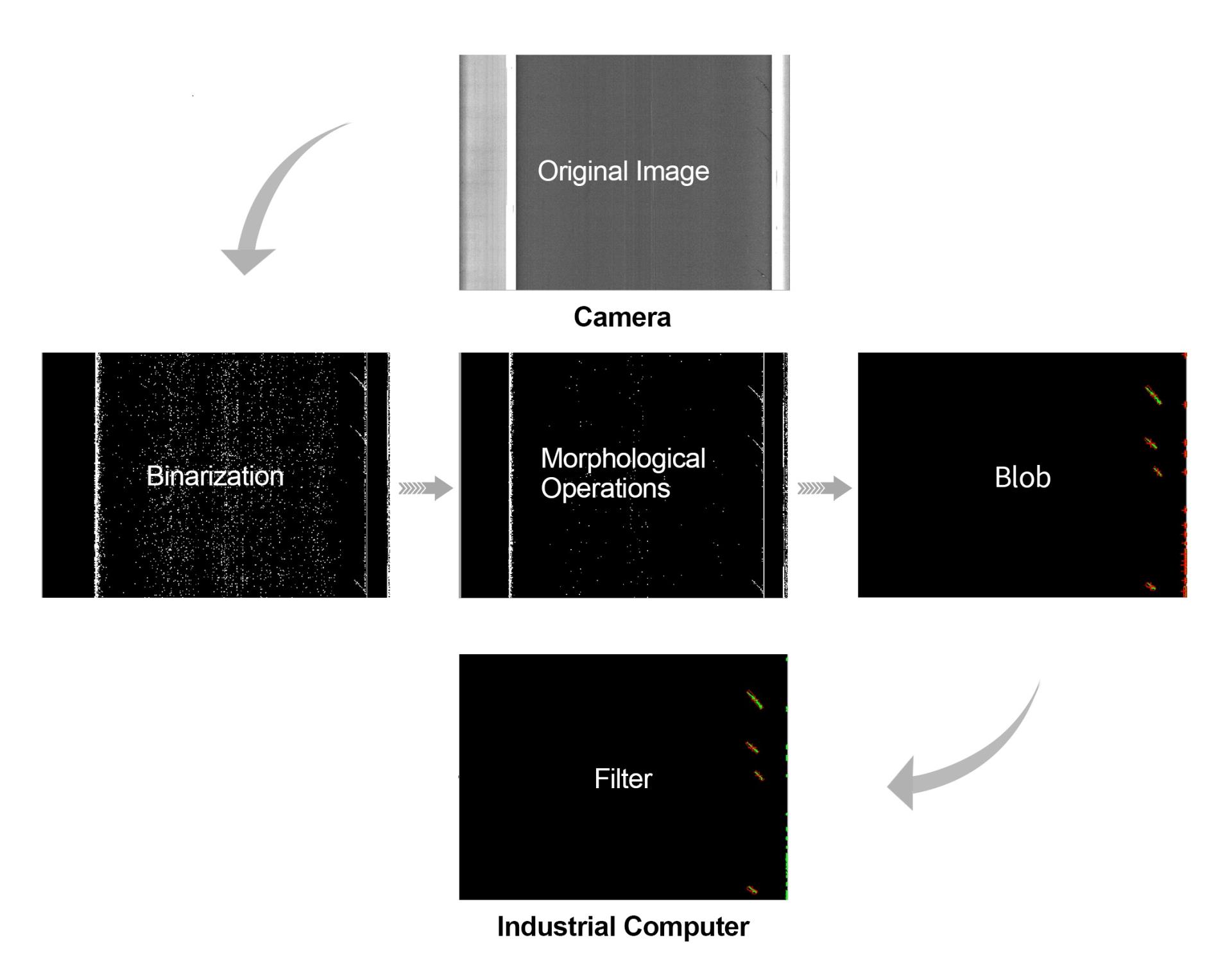 5-Schematic Representation of the Real-Time Image Processing of an OPT Line Scan Camera